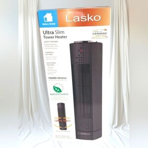 Lasko Ultra Slim Tower Heater 1500W Portable